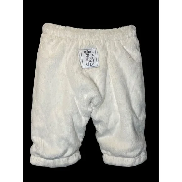 Little Giraffe 2 Piece Baby Luxe Fur Zipper Hoodie Jacket w/ Ears & Pants 12M - Picture 10 of 13